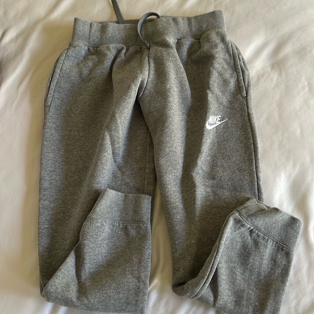 Nike Sweat Pants Girls M Gray